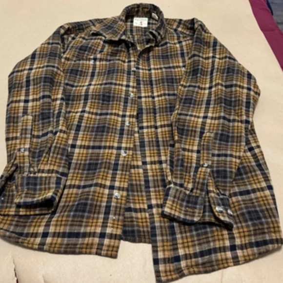 Bundle of 2 RedHead Mens Large Bundle Flannel Shirt and Henley Waffle - Picture 3 of 4